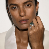 Dorsey - TATE LAB WHITE SAPPHIRE RING, SILVER