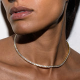 DORSEY PRINCESS-CUT RIVIÈRE NECKLACE IN MOISSANITE