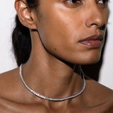 DORSEY PRINCESS-CUT RIVIÈRE NECKLACE IN MOISSANITE