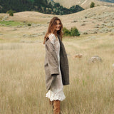 DÔEN - DOVER COAT -- LASCELLE HOUNDSTOOTH CHECK