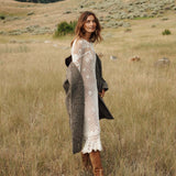 DÔEN - DOVER COAT -- LASCELLE HOUNDSTOOTH CHECK