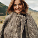 DÔEN - DOVER COAT -- LASCELLE HOUNDSTOOTH CHECK
