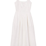 Ciao Lucia - Neroni White Floral Embroidered Linen Dress
