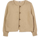 Ciao Lucia - Deo Khaki Cotton Knit Cardigan