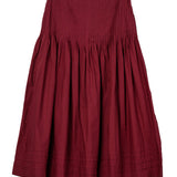 Ciao Lucia - Rosa Skirt Bordeaux Cotton Poplin