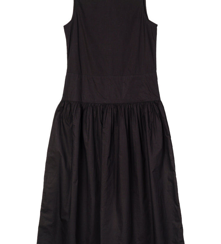 Ciao Lucia - Jenetta Black Cotton Poplin Dress