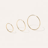 Kinn - Lightweight Hoop Earrings Medium