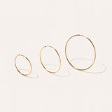 Kinn - Lightweight Hoop Earrings Small
