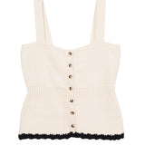Ciao Lucia - Iren Ivory Knit Top
