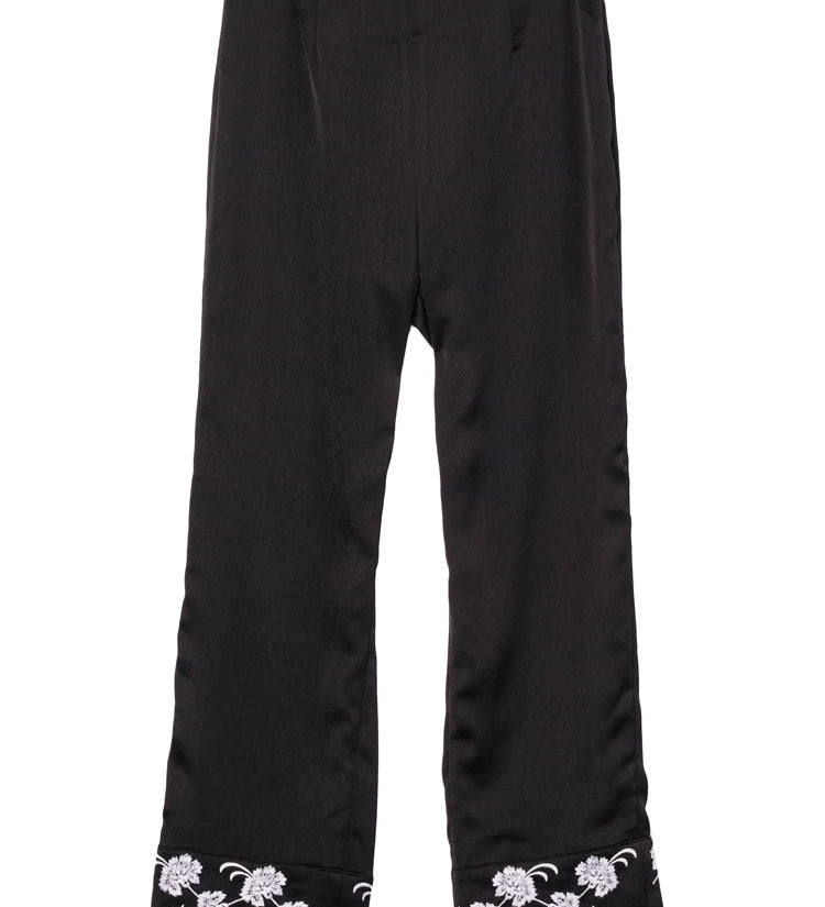 Ciao Lucia - Gilly Black Satin Pant