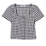 Ciao Lucia - Nadia Gingham Top