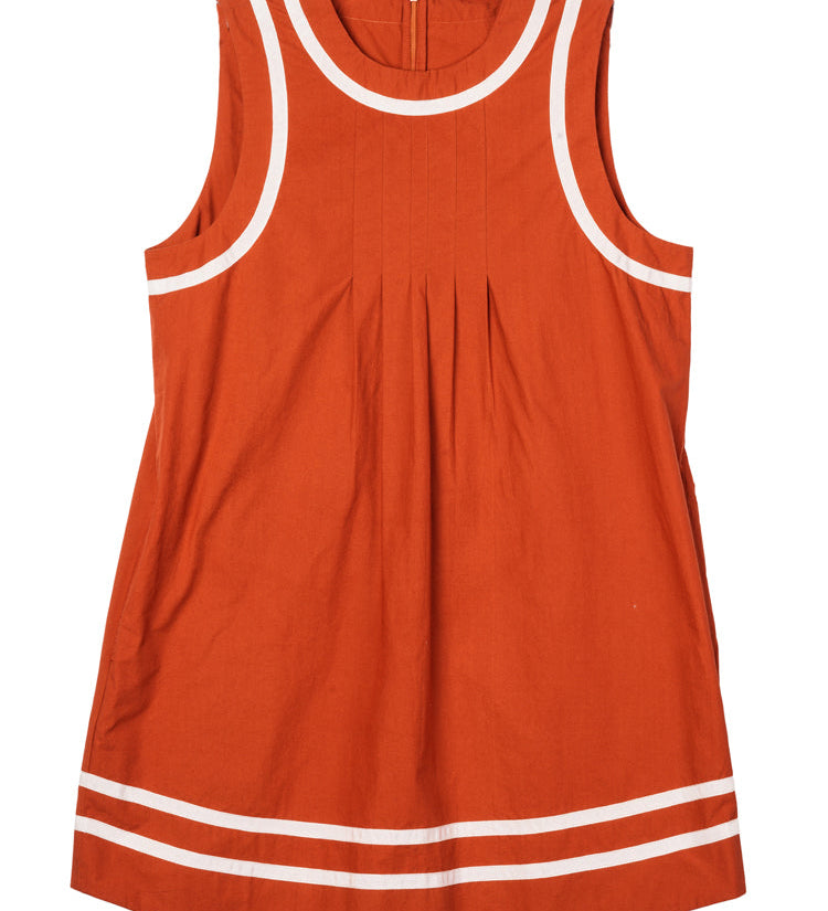 Ciao Lucia - Ebba Terracotta Cotton Dress