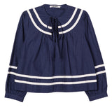 Ciao Lucia - Joa Navy Cotton Top