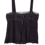 Ciao Lucia - Euri Black Silk Top