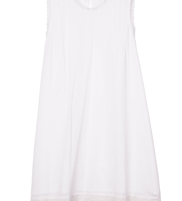 Ciao Lucia - Ebba White Embroidered Cotton Dress