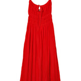 Ciao Lucia - Gabriela Chili Silky Satin Dress