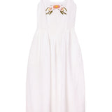Ciao Lucia - Neroni White Embroidered Linen Dress