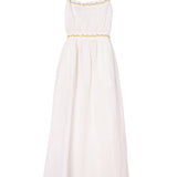 Ciao Lucia - Austine White Embroidered Linen Dress