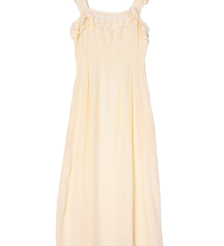 Ciao Lucia - Amalie Cream Silk Dress