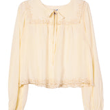 Ciao Lucia - Jona Cream Silk Top