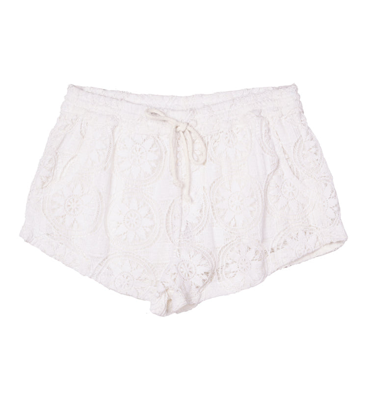 Ciao Lucia - Togo White Crochet Short