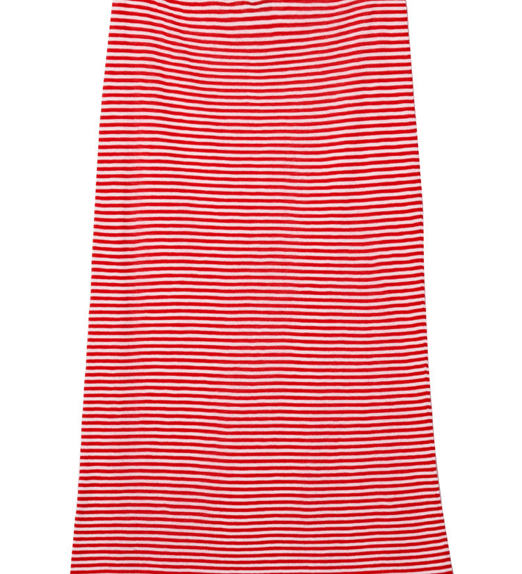 Ciao Lucia - Faye Red Stripe Sheer Knit Skirt