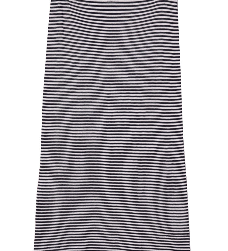 Ciao Lucia - Faye Midnight Stripe Sheer Knit Skirt