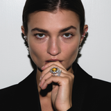 Dorsey - SPENCER, LAB YELLOW SAPPHIRE RING, SILVER