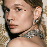 Dorsey - GWEN EARRINGS IN LAB EMERALD