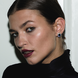 Dorsey - SPENCER STUD EARRINGS IN LAB BLUE SAPPHIRE AND LAB WHITE SAPPHIRE