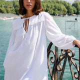 Ciao Lucia - Jonita White Cotton Voile Dress