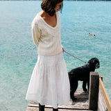 Ciao Lucia - Chrissie Ivory Cable Knit Sweater