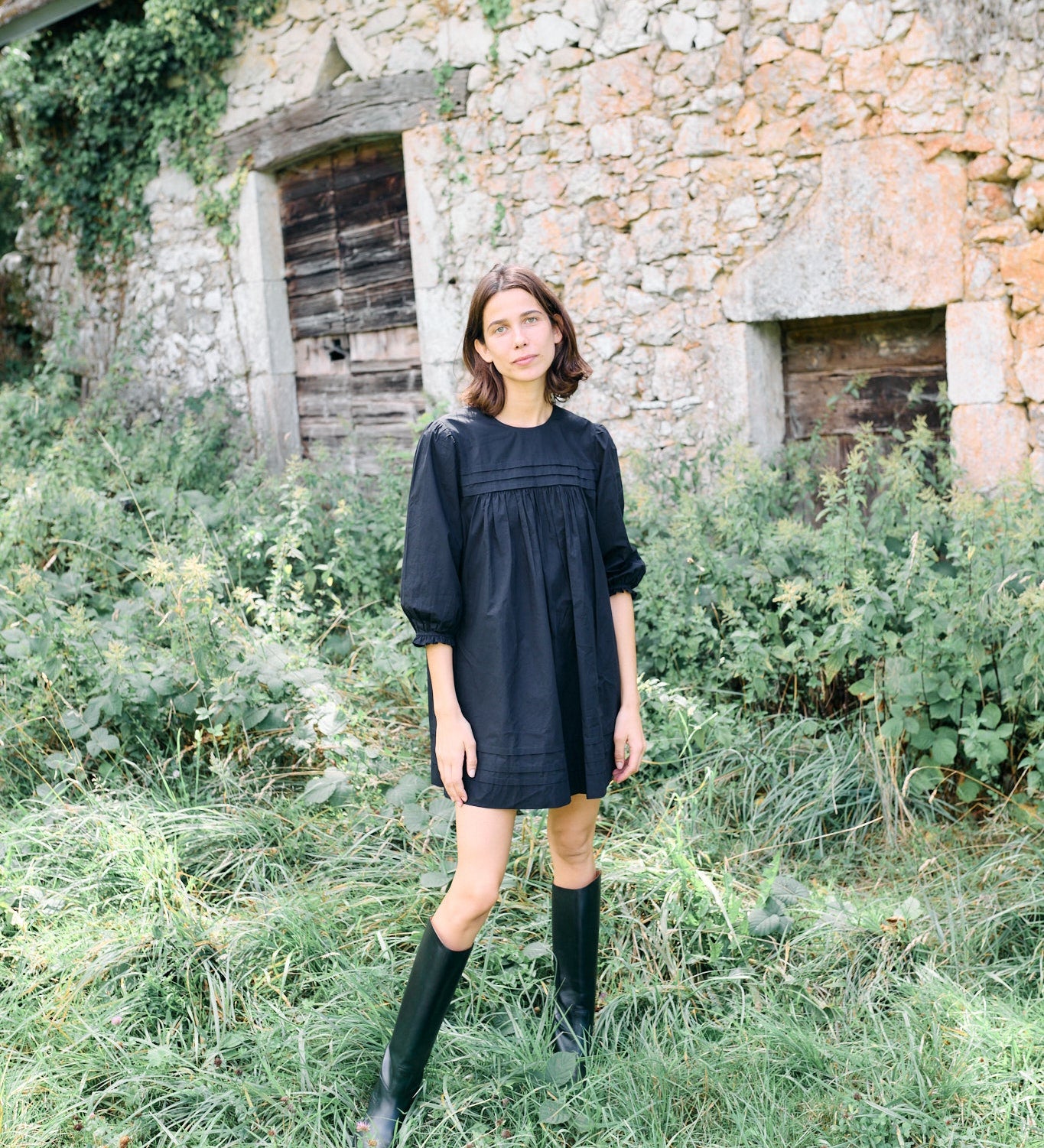 Ciao Lucia - Jolin Black Cotton Dress