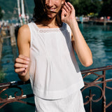 Ciao Lucia - Lexi Top White Cotton Poplin