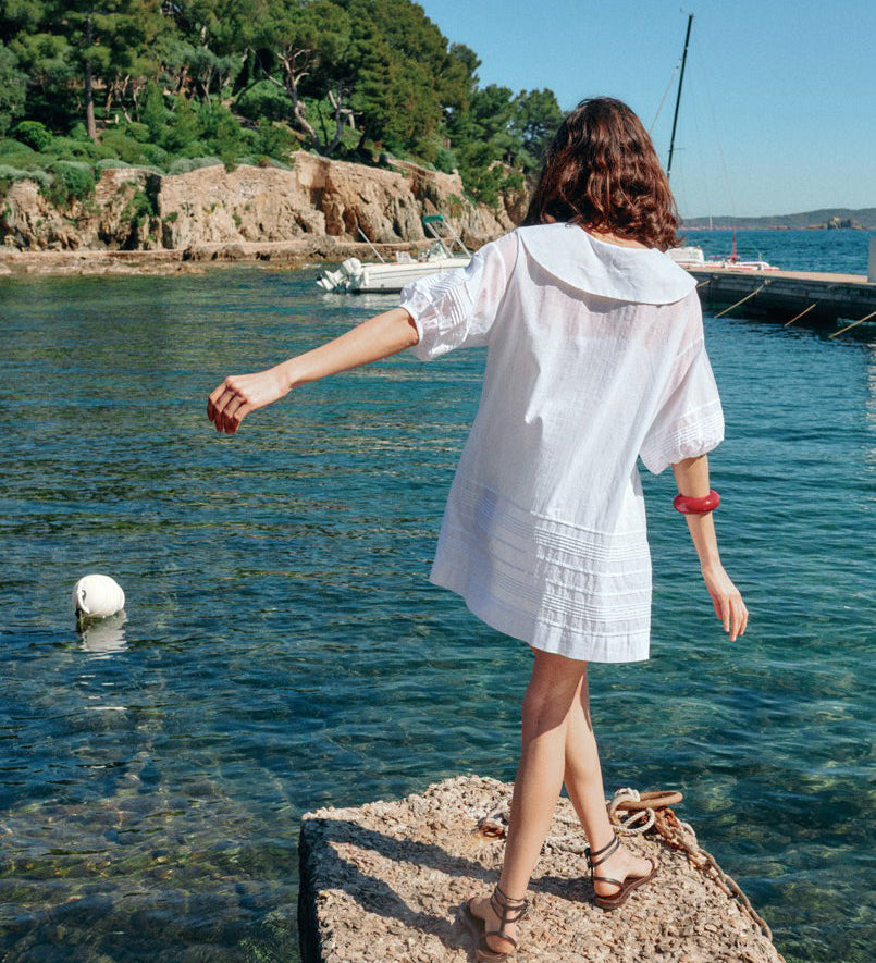 Ciao Lucia - Isobel White Cotton Voile Dress