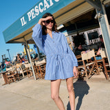 Ciao Lucia - Felina Stripe Shirting Dress