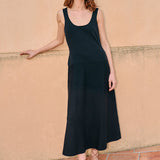 Ciao Lucia - Ivonne Black Sheer Knits Dress