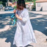 Ciao Lucia - Ingrid White Cotton Voile Dress