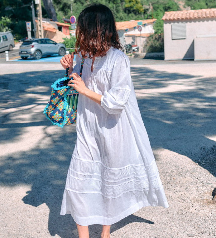 Ciao Lucia - Ingrid White Cotton Voile Dress
