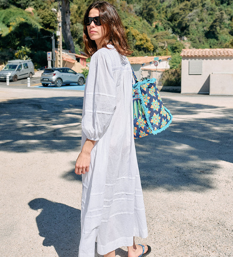 Ciao Lucia - Ingrid White Cotton Voile Dress