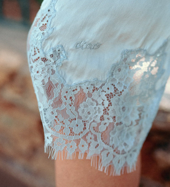 Ciao Lucia - Petrea Bleu Silk Skirt