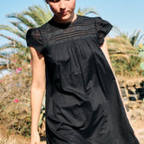 Ciao Lucia - Anabela Black Cotton Mini Dress