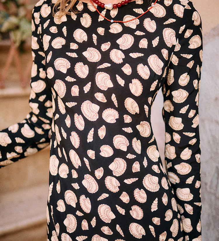 Ciao Lucia - Gaia Long Sleeve Midi Dress