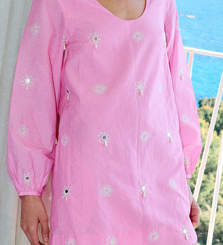 Ciao Lucia - Mirey Pink Palace Dress