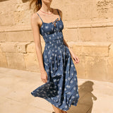 Ciao Lucia - Russo Starfish Print Cotton Voile Midi Dress