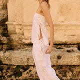 Ciao Lucia - Ermanno White Embroidered Linen Pant