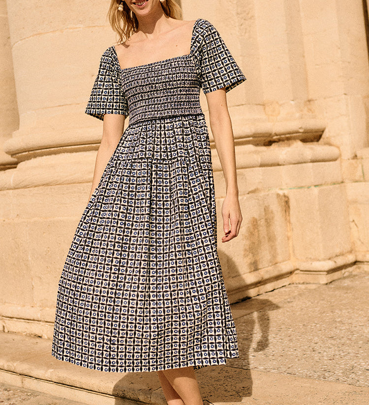 Ciao Lucia - Cassani Solar Print Cotton Poplin Dress