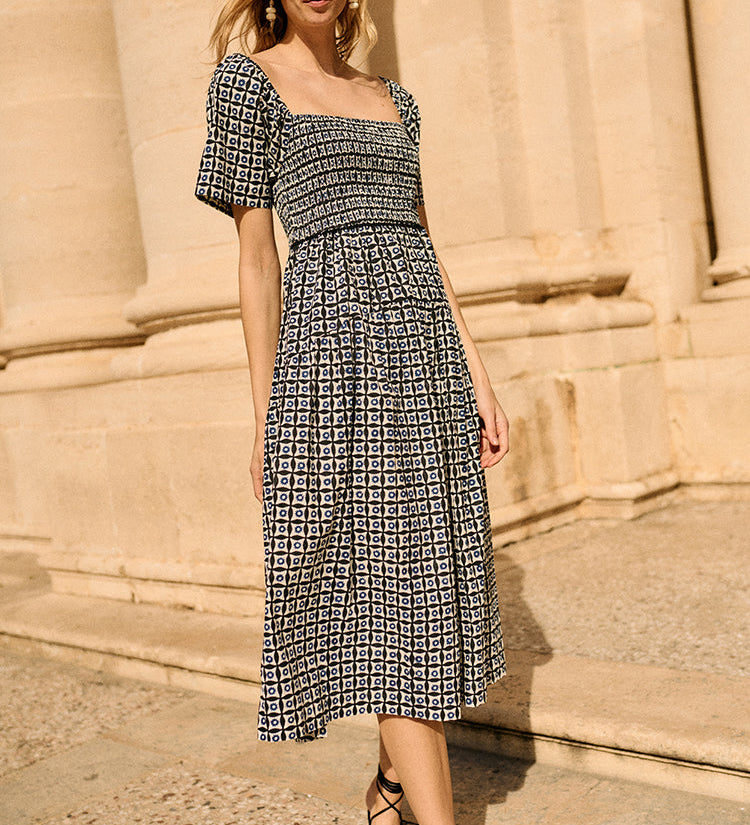Ciao Lucia - Cassani Solar Print Cotton Poplin Dress