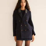 DÔEN - DUCCIO BLAZER -- MARIANNE PINSTRIPE