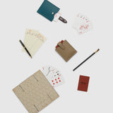 Metier - Playing Cards and Deck of Cards Case Set Smooth Calfskin Taupe